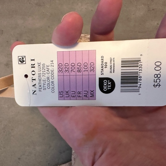 NEW with Tags Natori Lace Trimmed Bra in Nude - Picture 9 of 10